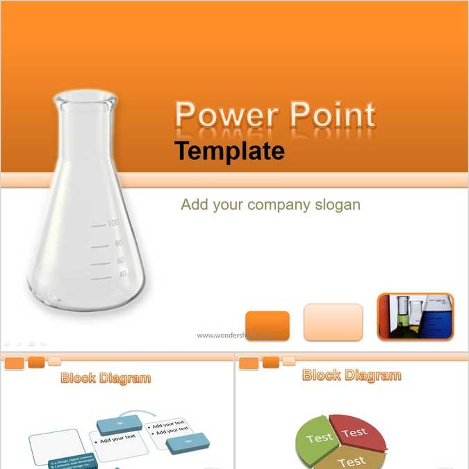 【免费】橙色Power Point TemplatePPT模板